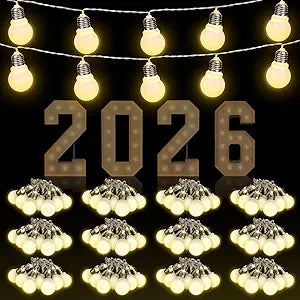 Retisee 12 Pcs Marquee Light String Bulbs13.8 ft Long for Marquee Letters Numbers 3 4 ft Tall Waterproof LED String Light for Indoor Outdoor Wedding Birthday Party Decor