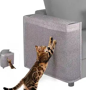 Cat Scratch Protector for Sofa - Couch Protector from Cat Claws Fit for Both Arm Side of Sofa,Couch Corner Scratcher with Expanded Coverage Color-Matched Sisal Pad Fit