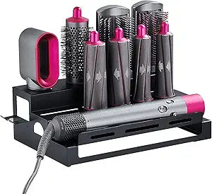 BlueFire Storage Holder for Dyson,3 Layer Design Hair Airwrap Organizer,Stainless Steel Blow Dryer Holder for Home Bathroom Suitable for All Walls