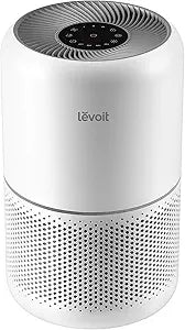 LEVOIT Air Purifier for Home Allergies Pet Hair in Bedroom, Covers Up to 1073 ft┬▓ by 56W High Torque Motor, AHAM VERIFIDE, 3-in-1 Filter with HEPA Sleep Mode, Remove Dust Smoke Odor, Core300-P, White