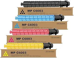 Remanufactured MP C6003C 841849 841851 841852 841850 Toner Cartridge Replacement for Ricoh MP C6003 MP C4503 MP C5503 MP C6004 MP C4504 MP C5504 Printer (1BK/1C/1Y/1M)