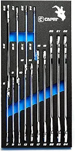 Capri Tools Super-Thin Open End Wrench Set (Master Set), CP11850-14MST, Silver