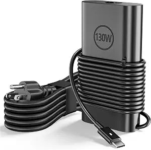 130W USB C Laptop Charger Type C Computer Charger Compatible with Dell