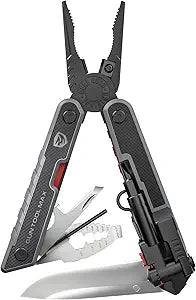 Real Avid Gun Tool Max, 37-in-1 Multitool for Gunsmithing, Includes Pliers, Wire Cutters, Knife Blade, Universal Choke Wrench, Bits, Wrenches & Sheath, Perfect EDC Tool for Hunting & Gun Owners black