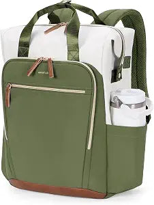 ECOHUB 17" Laptop Backpack for Women 25L Cute Teacher Work Backpack,Green
