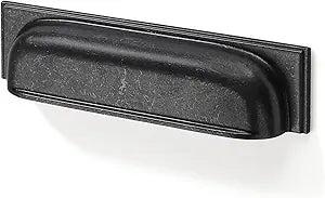 SAILING 10 Pack Cabinet Cup Handle- 5"/128mm Antique Black Cabinet Cup Pulls Cabinet Handles Kitchen Hardware Bathroom Living Room Drawer pulls