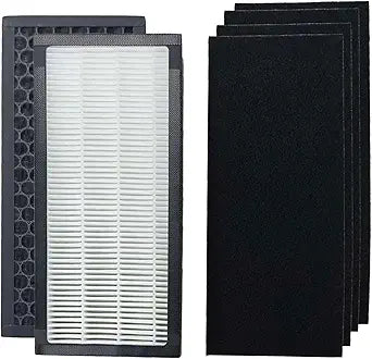Replacement Filter for Alen T300 T100 Air Purifiers | Multi-Filtration System with 2 Pack H13 HEPA and 4 Activated Carbon Pre Filters - Compared to Part TF30-Silver TF30-Fresh TF15-Pure