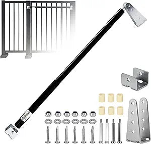 New TB200B Hydraulic Door Closer Kit, Heavy Duty Gate Closer for Farms, Ranches, Open Air Sports Fields, Home Yards, Opening Pressure: 4 to 9 lbs, Black