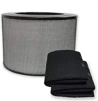 PUREBURG 24000 Replacement Filter Set Compatible with Honeywell 50250-S & Kaz 50255 50255-HD Air Purifiers,H13 HEPA Activated Carbon Pre-Filters Air Clean Dust VOCs