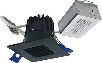 Nora NM2-2SB6030BB 2" M2 Square LED Recessed Baffle (Matte Black, 3000K - 600 Lumens)