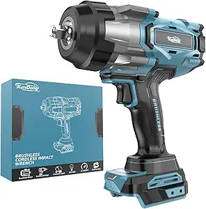 Cordless Impact Wrench 1/2" Compatible with Makita 18V Battery, 1600Ft-lbs(2200N.m) High Torque Impact Gun Heavy Duty, Brushless Electric Power Impact Driver with 4 Speed Modes & LED Work Light