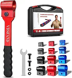 Vdsfand Door Hinge Adjustment Tool Multi-Size Hinge Gap Adjusting Wrench Kit Heavy Duty Door Hinge Repair Tool for Residential and Commercial Use