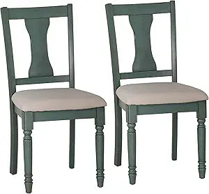 Powell Furniture Willow, Teal Blue, Set of 2 Side Chair,