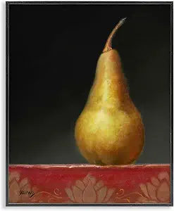Traditional Pear Still Life Kitchen, 16 x 20 Inch Framed Gicle Print