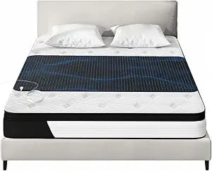 Grounding Mat for Bed Queen,Grounding Sleep Mat Kit,Better Sleep, Pain and Stress Relief,Grounding Mattress Pad for Bedding, Included Cord,Wellness Gift