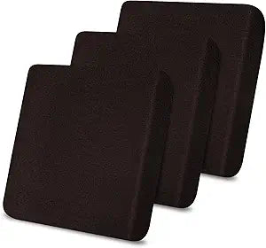 molasofa Leather Like Couch Cushion Covers Sofa Slipcovers Sets Couches Furniture Protector Covers for Sectional Armchair Loveseat Stretch Spandex Fabric, Machine Washable (3 Cushion Sofa, Chocolate)