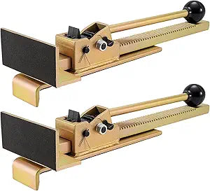 Flooring Jacks 2PCS with Scratch-Resistant Felt Pads, Hardwood Floor Jack, Laminate & Vinyl Plank Flooring Tool, Floor Gap Fixer for Wood Floors, Deck Board Straightening, Protect Floor from Scratches