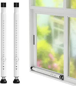 Sliding Door Security Bar,2Pcs 16 to 51 Inch Inside Sliding Patio Door Window Security Bar Stopper, Adjustable Window Locks Security Bars for Home Apartment Security, Sliding Glass Door Lock Hardware
