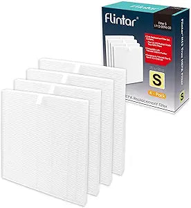 C545 Replacement Filter S, Compatible with Winix C545 Air Purifier, Part Number 1712-0096-00, H13 Grade Air Filters, 4-Pack