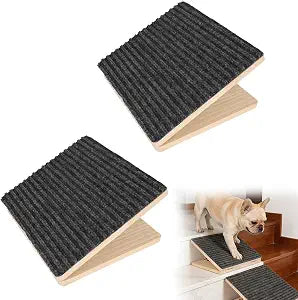 2pcs Adjustable Dog Ramp for Couch & Stairs, Portable Foldable Pet Steps Stairs Assist with Anti-Slip Mats, Pet Accessories Supplies Must Haves for Small Dogs & Cats Elderly Injured or Senior Pets
