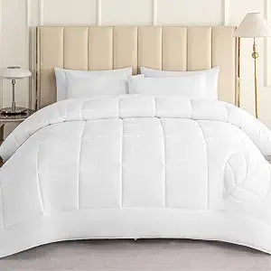 ALPHA HOME Tencel Lyocell Quilt Comforter, King