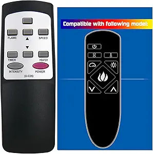 Replacement for Twin Star TRESANTI Electric Fireplace Heater Remote Control 28MM778 42MM7330