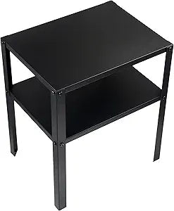Bedside IKEA Cabinet KNARREVIK Black Metal Storage Decorative Coffee Table with Shelf