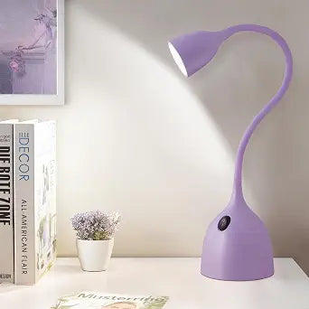 EJIAXIN Desk Lamp for College Dorm Room - LED Reading Light, Purple