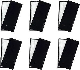 Nispira 3-in-1 HEPA Pre Filter Replacement Compatible with T300 T100 Smart Air Purifier. Compared to Part TF30-Fresh + Carbon, Pack of 6