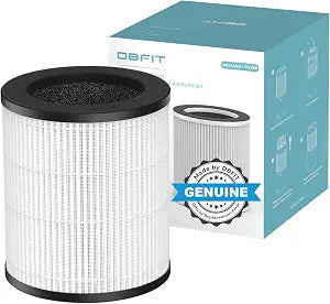 DBFIT W-01 Replacement Filter Compatible W-01 Air Purifier, H13 True HEPA Filter, 3-Stage Filtration System