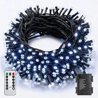 ITICdecor 33ft 100 LED Christmas String Lights Battery Operated Waterproof