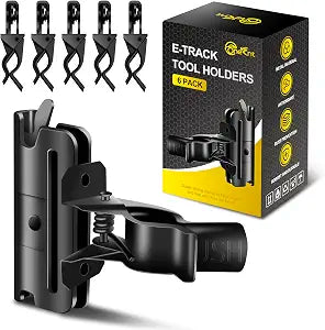 6-Pack E-Track Tool Holders, 40lbs Capacity, Max Opening: 1.78"