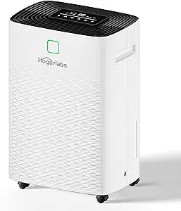 80 Pints Energy Star Dehumidifier Basement Home, Smart Silent Dehumidifier with Drain Hose, 1.32 Gal Water Tank, Intelligent Humidity Control, 24H Timer, for Large Room Bathroom Bedroom