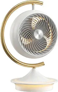 Desk Fans for Bedroom with Light, 16 Inch Table Air Circulator Fans, Oscillating Fan for Whole Room, 70 Vertical and 100 Oscillating, 3 Speeds, 28dB Quiet, for Home,Office,Outdoor