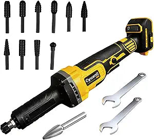 Cordless Die Grinder Compatible with Dewalt 20V Battery, 1/4" Precision Chuck,Electric Die Grinder with 4 Speed 26000 RPM Power Brushless Motor for Grinding,Wood,Rust Removal,Polishing(No Battery)