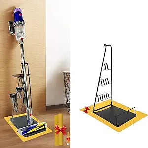 Universal Vacuum Stand,Storage-Stand-Docking-Station-Holder,Stable Metal Storage Bracket Stand Holder,Compatible with Dyson,Hoover, Eureka, Rainbow,Shop VAC and Most Stick Vacuum(Black)