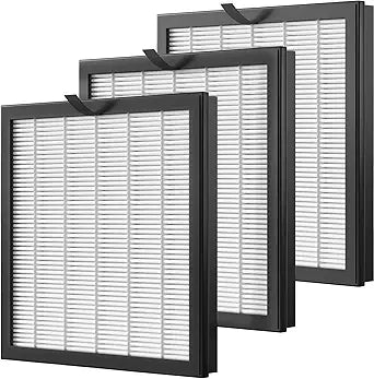 3 Pack G3 True HEPA Replacement Filter FXAP2W Compatible with AMEIFU G3 Sferf-30 (FXAP2W) Air Cleaner Purifier, VEWIOR A3 and Tailulu HQZZ-260 Air Cleaner Purifier,3 in 1 Filtration HEPA Filter
