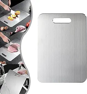 Titanium Cutting Board - 100% Pure for Kitchen - Cutting Edge Hygiene & Durability, Home Cooking