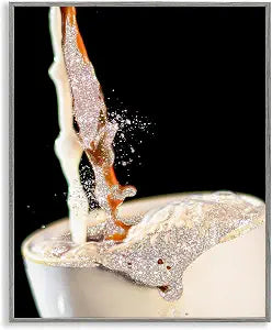 Glam Coffee Pour Beverage, 16 x 20 Inch Framed Gicle Print