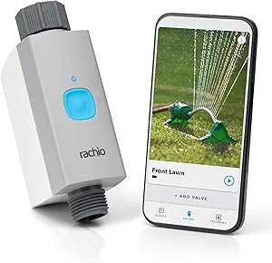 Rachio Smart Hose Timer (1 Valve Only)  App-Controlled Outdoor Faucet Timer, Quick Install & Scheduling, Expandable System - Requires WiFi Hub