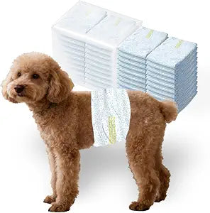 Male Dog Diapers,Dog Diapers Male Disposable with Wetness Indicator,100 Count,Large,Super Absorbent Leak-Proof Fit for Male Dogs Excitable Urination or Incontinence