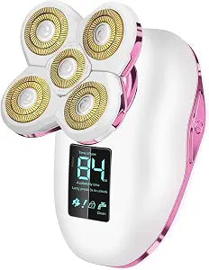 Electric Razors for Women- Waterproof & Travel Lock for 5D Rotary Shaver