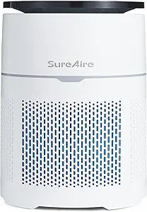 Desktop Air Purifier for Home Office, HEPA Filter for Smoke, Pet Hair - Auto Mode, Low-noise Sleep Mode, Adjustable Light, Compact Design
