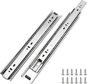 LONTAN 1 Pair Drawer Slides 12 Inch Heavy Duty Side Mount 100 LB Capacity