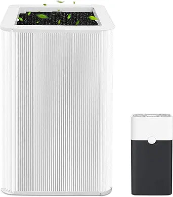 121 Replacement Filter Compatible for Blueair Blue Pure 121 Smart Machine, 2 in 1 Filtration System, White Airborne Particle Dust Pet Dander Filter&Odor Smoke Smell Activated Carbon Filter, 1 Pack
