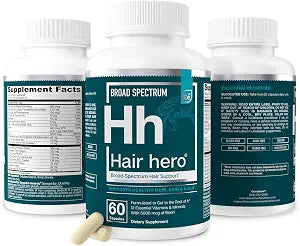 Essential Elements® Hair Hero™ - Hair Vitamins for Men - Broad-Spectrum Support with 5000 mcg Biotin - 60 Count - 30 Servings