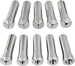 R8 Accuracy Collets Set 10PCS Fit for CNC Milling Lathe Tool Engraving Machine