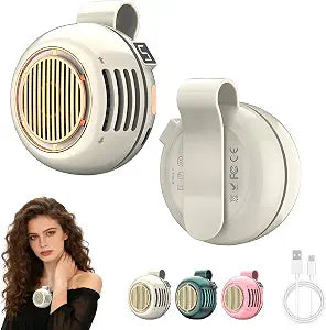 Portable Mini Bladeless Fan Clip on, 5 Speeds Clip on Fan for Shirt & Waist