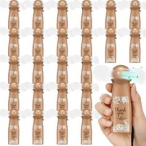 Glooglitter 50 Pcs Electric Wedding Fans for Guests Bulk Mini Handheld Electric Fans Portable Battery Operated Handheld Fan for Summer Wedding Guests Party Favors Home Decorations(lace)