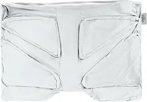 Wife Pillow Cooling Pillowcase: Q-Max 0.4 Cool Fabric, Buttery-Soft, Breathable, Silky-Smooth & Skin Friendly. Washable Cover with Zipper. Designed for Comfortable & Refreshing Sleep, Chic Light Gray